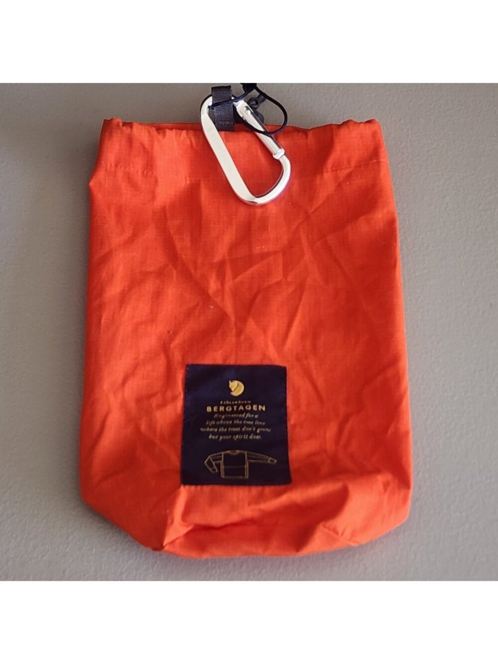 Fjallraven Bergtagen Gear Bag / Stuff Sack Orange Mountaineering Series